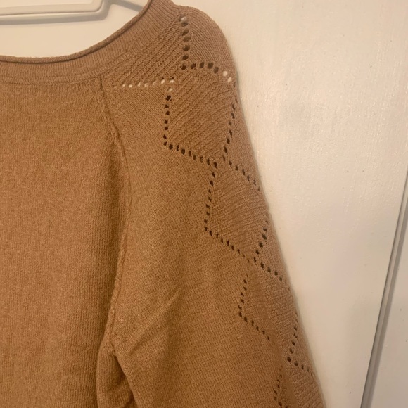 NEW OVLA by Olive & Vine Women’s 3/4 Length Sweater Color Amber - Picture 5 of 8